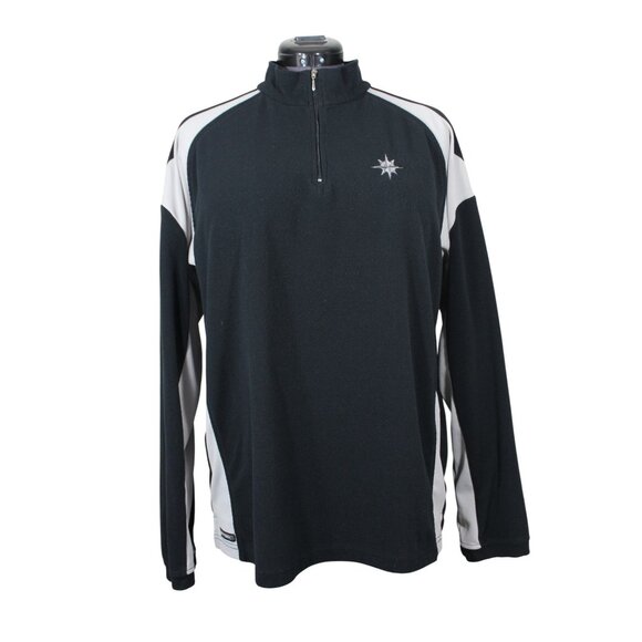 Fairhaven 1/4 Zip Colorblock Drytech Fleece Pullover Men’s Size Large‎ - Picture 1 of 12